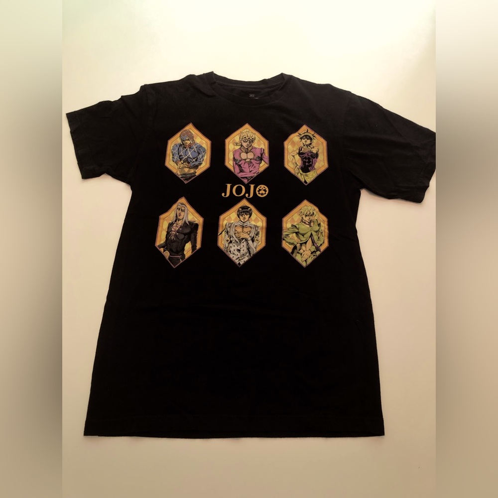 JoJo’s Bizarre Adventure Black T-Shirt Adult XS